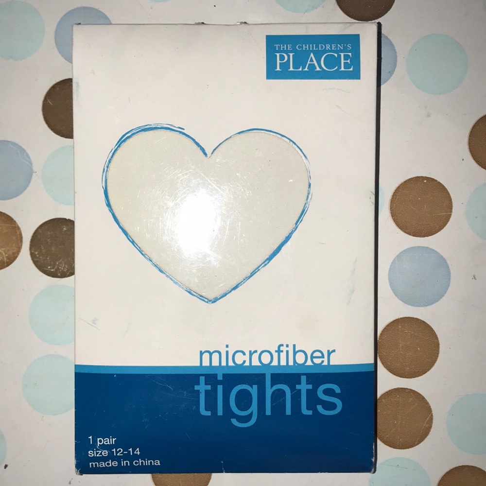White Microfiber tights SIZE12-14